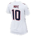 Zennovawear Drake Maye New England Patriots Women's Super Bowl LX Patch Tundra Fashion Game Jersey - White