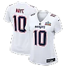 Zennovawear Drake Maye New England Patriots Women's Super Bowl LX Patch Tundra Fashion Game Jersey - White
