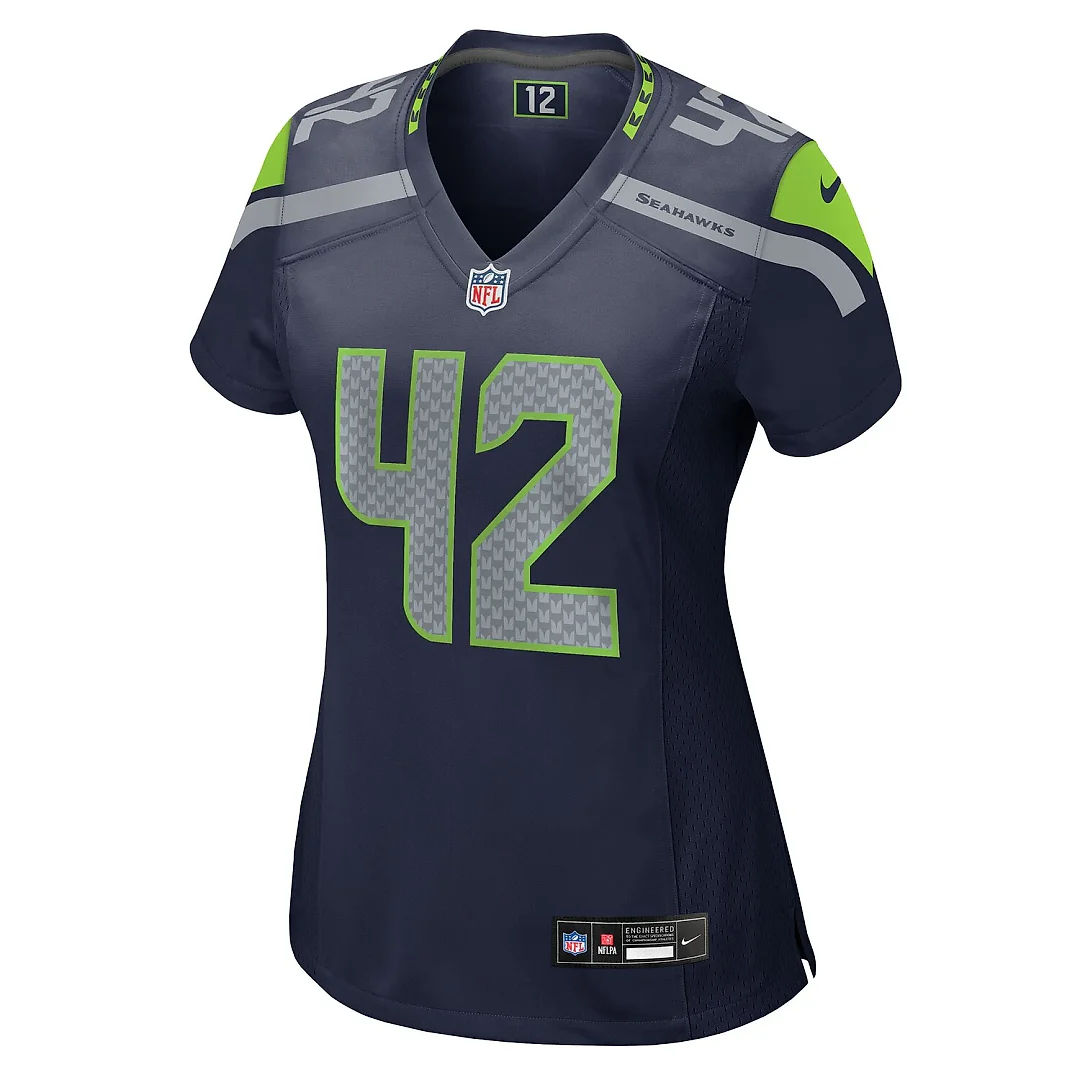 Zennovawear Drake Thomas Seattle Seahawks Women's Team Game Jersey - College Navy