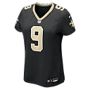 Zennovawear Drew Brees New Orleans Saints Women's Team Game Jersey - Black