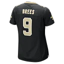 Zennovawear Drew Brees New Orleans Saints Women's Team Game Jersey - Black