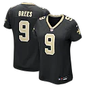 Zennovawear Drew Brees New Orleans Saints Women's Team Game Jersey - Black