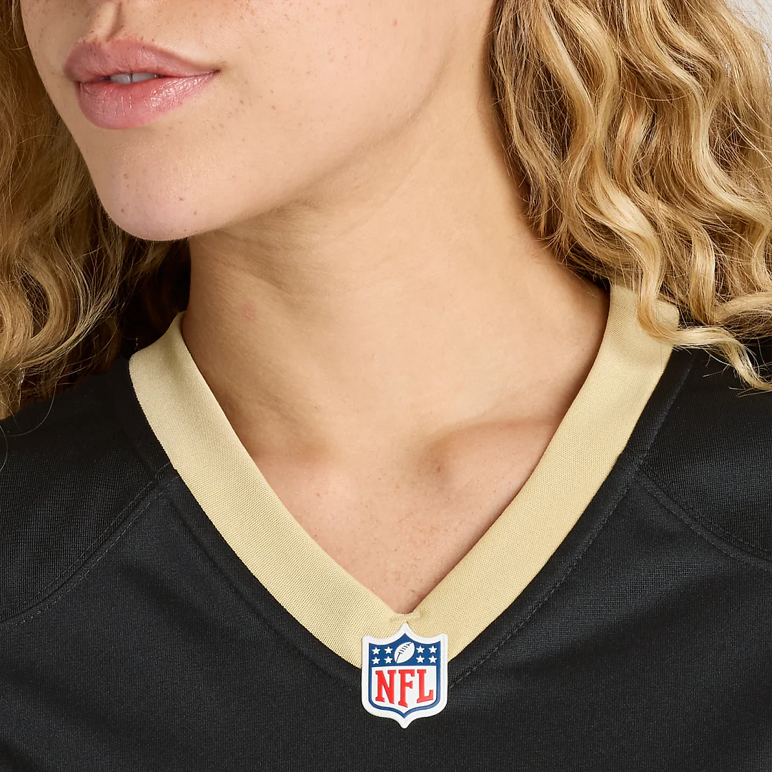 Zennovawear Drew Brees New Orleans Saints Women's Team Game Jersey - Black