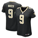 Zennovawear Drew Brees New Orleans Saints Women's Team Game Jersey - Black
