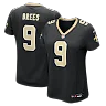 Zennovawear Drew Brees New Orleans Saints Women's Team Game Jersey - Black