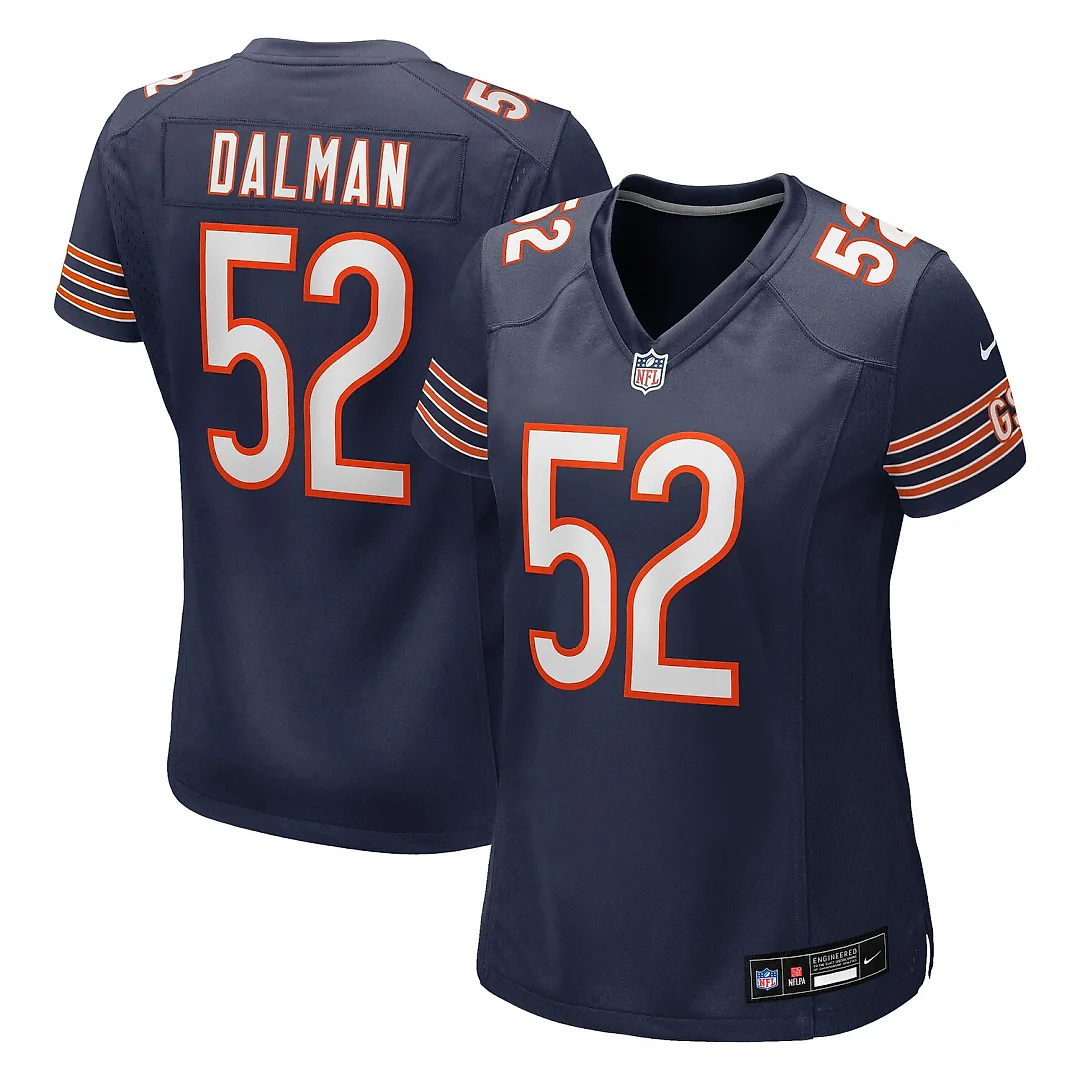 Zennovawear Drew Dalman Chicago Bears Women's Team Game Jersey - Navy