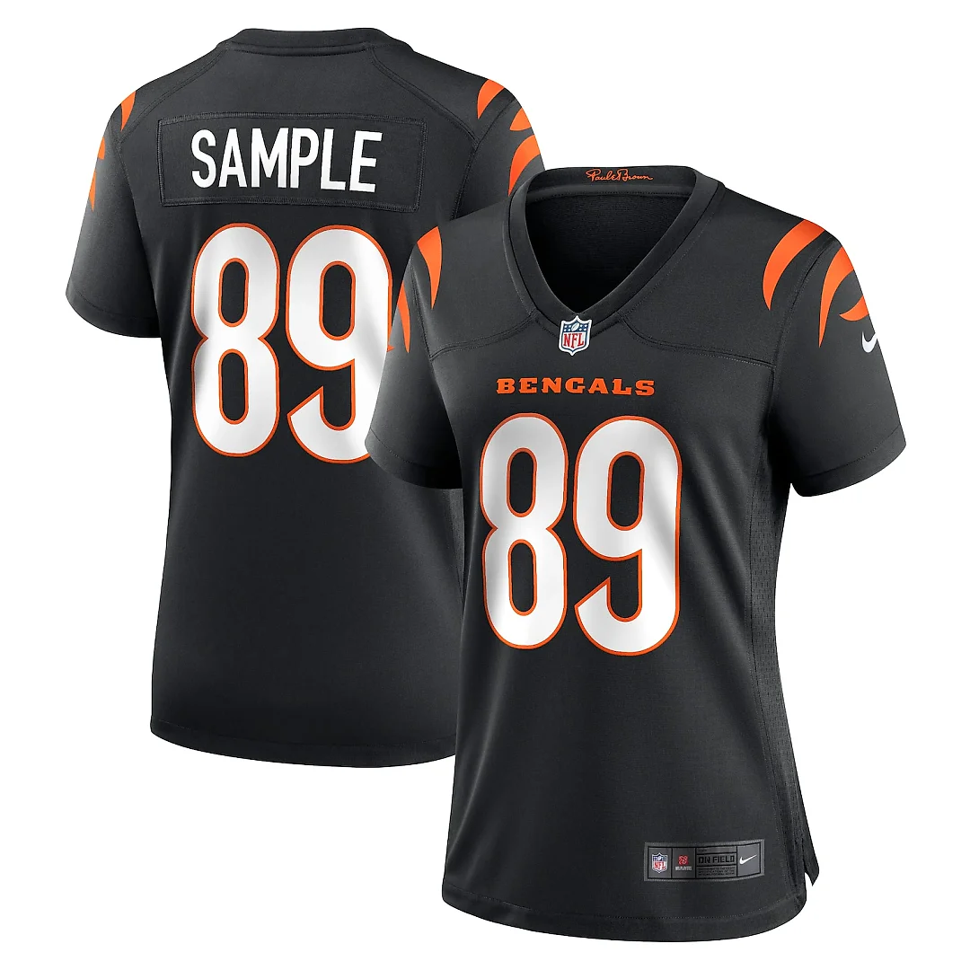 Zennovawear Drew Sample Cincinnati Bengals Women's Game Jersey - Black