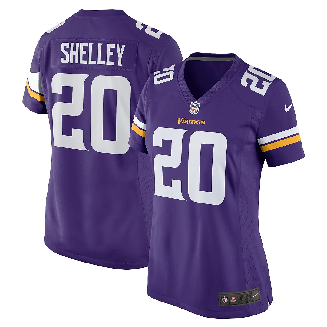 Zennovawear Duke Shelley Minnesota Vikings Women's Home Game Player Jersey - Purple
