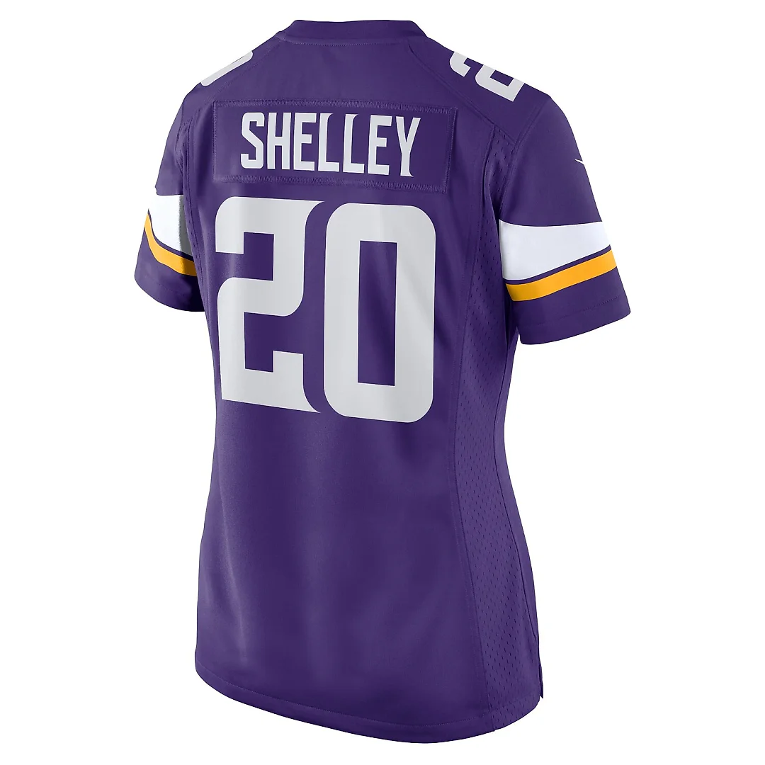 Zennovawear Duke Shelley Minnesota Vikings Women's Home Game Player Jersey - Purple