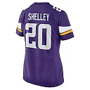 Zennovawear Duke Shelley Minnesota Vikings Women's Home Game Player Jersey - Purple