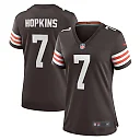 Zennovawear Dustin Hopkins Cleveland Browns Women's Team Game Jersey - Brown
