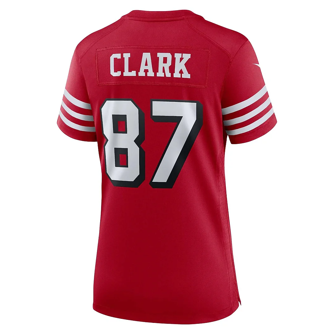 Zennovawear Dwight Clark San Francisco 49ers Women's Alternate Game Jersey - Scarlet