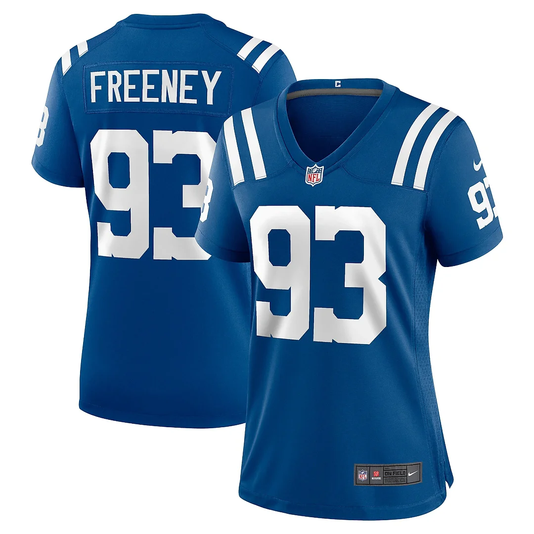 Zennovawear Dwight Freeney Indianapolis Colts Women's Team Retired Player Game Jersey - Royal