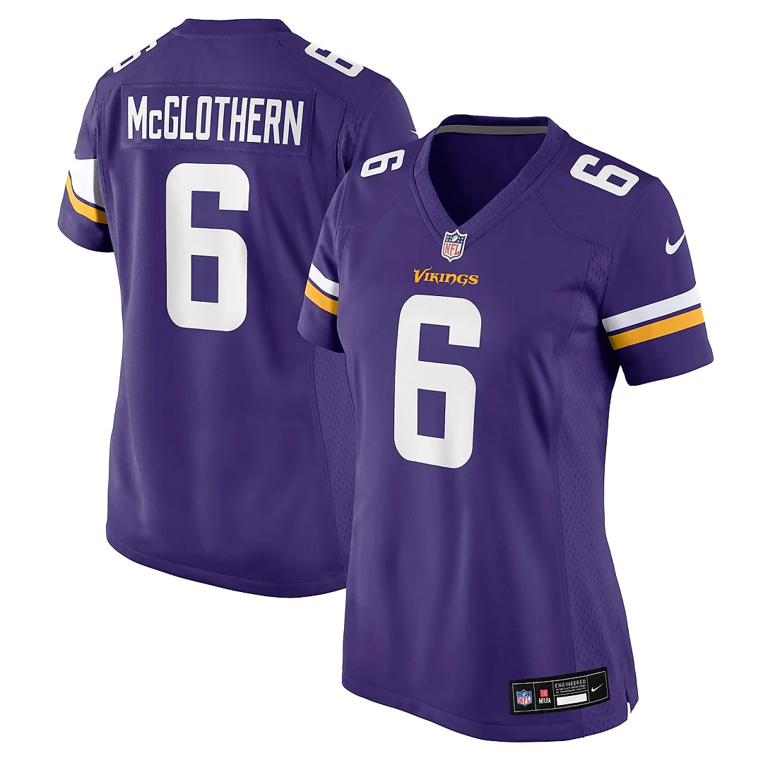 Zennovawear Dwight McGlothern Minnesota Vikings Women's Team Game Jersey - Purple