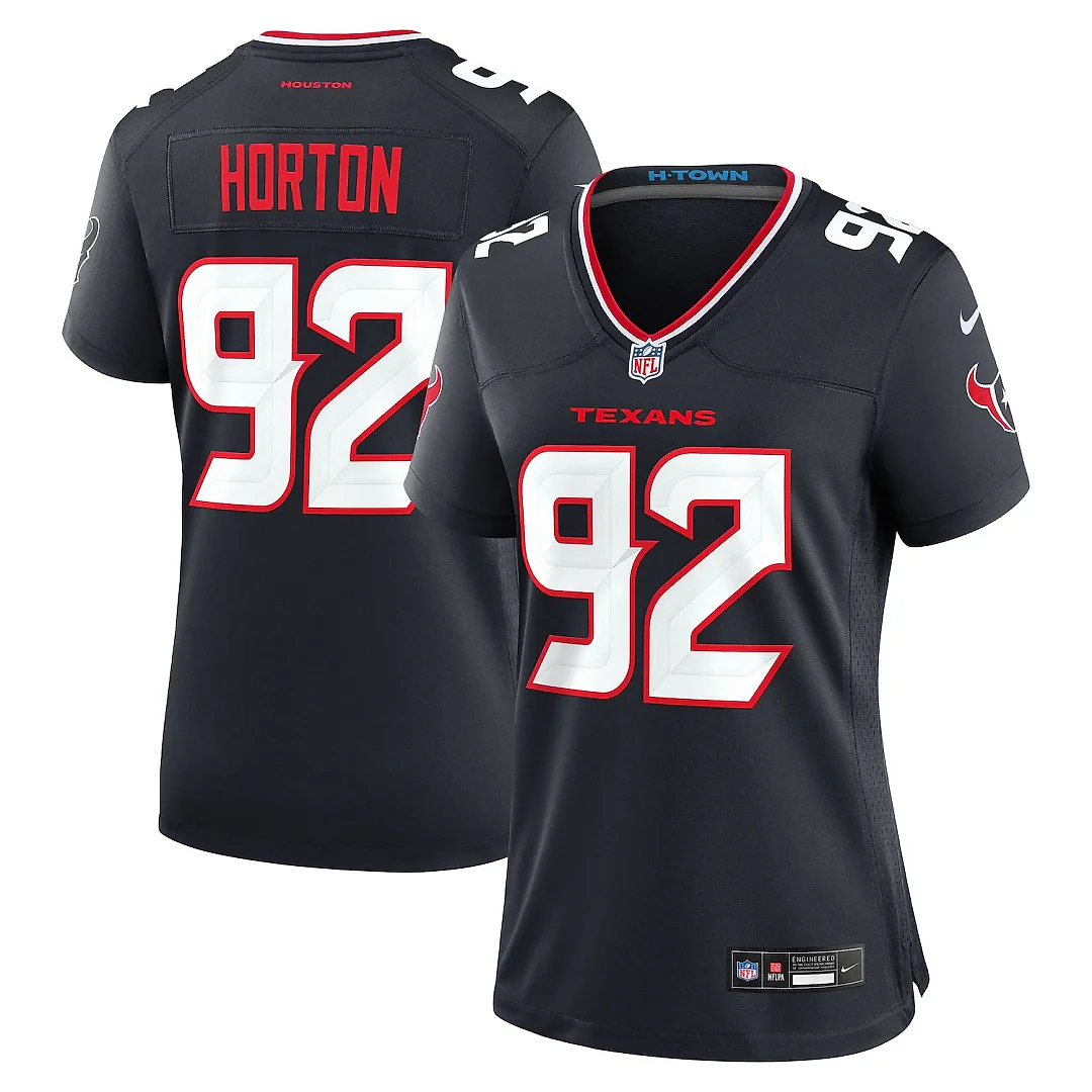 Zennovawear Dylan Horton Houston Texans Women's Team Game Jersey - Navy
