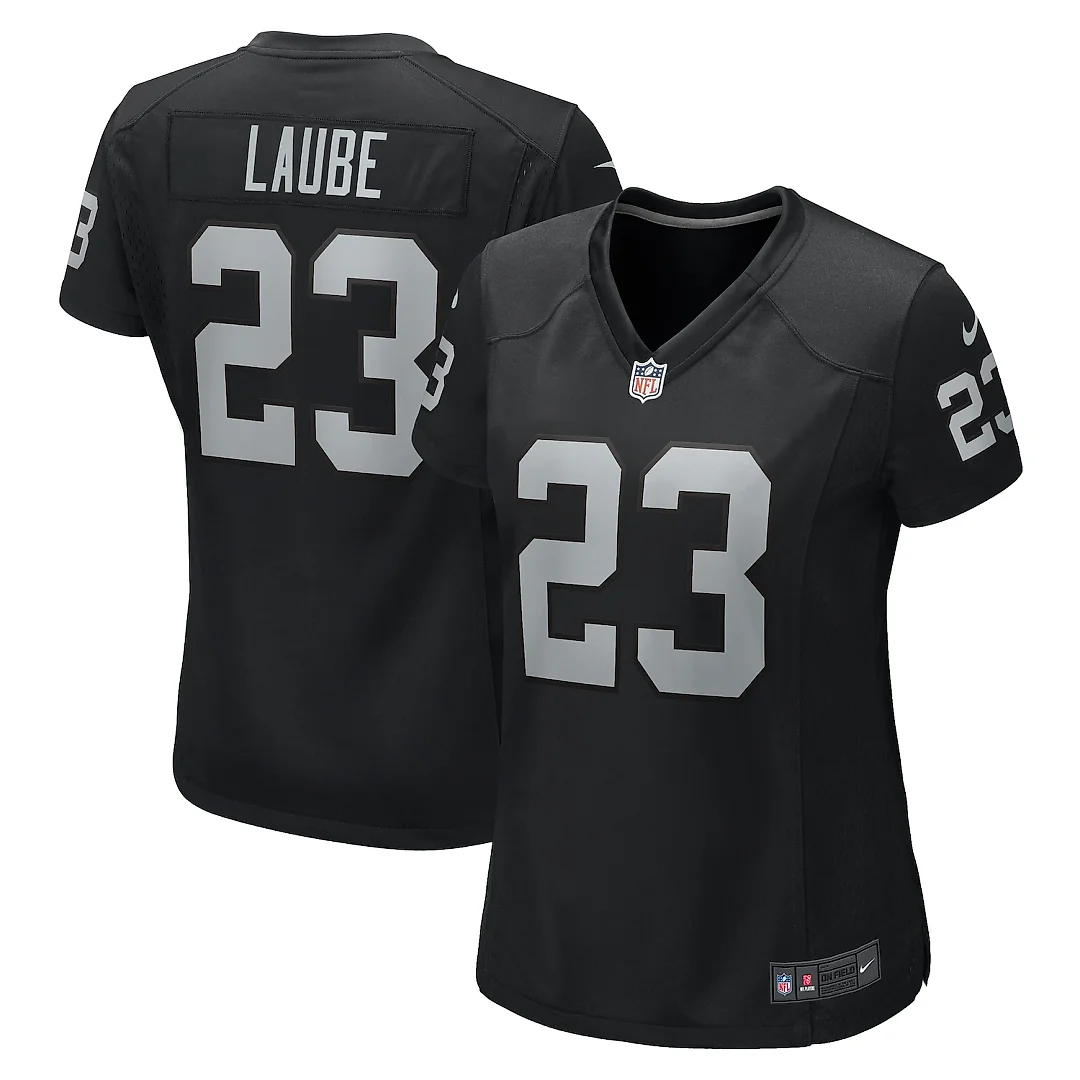 Zennovawear Dylan Laube Las Vegas Raiders Women's Game Jersey - Black