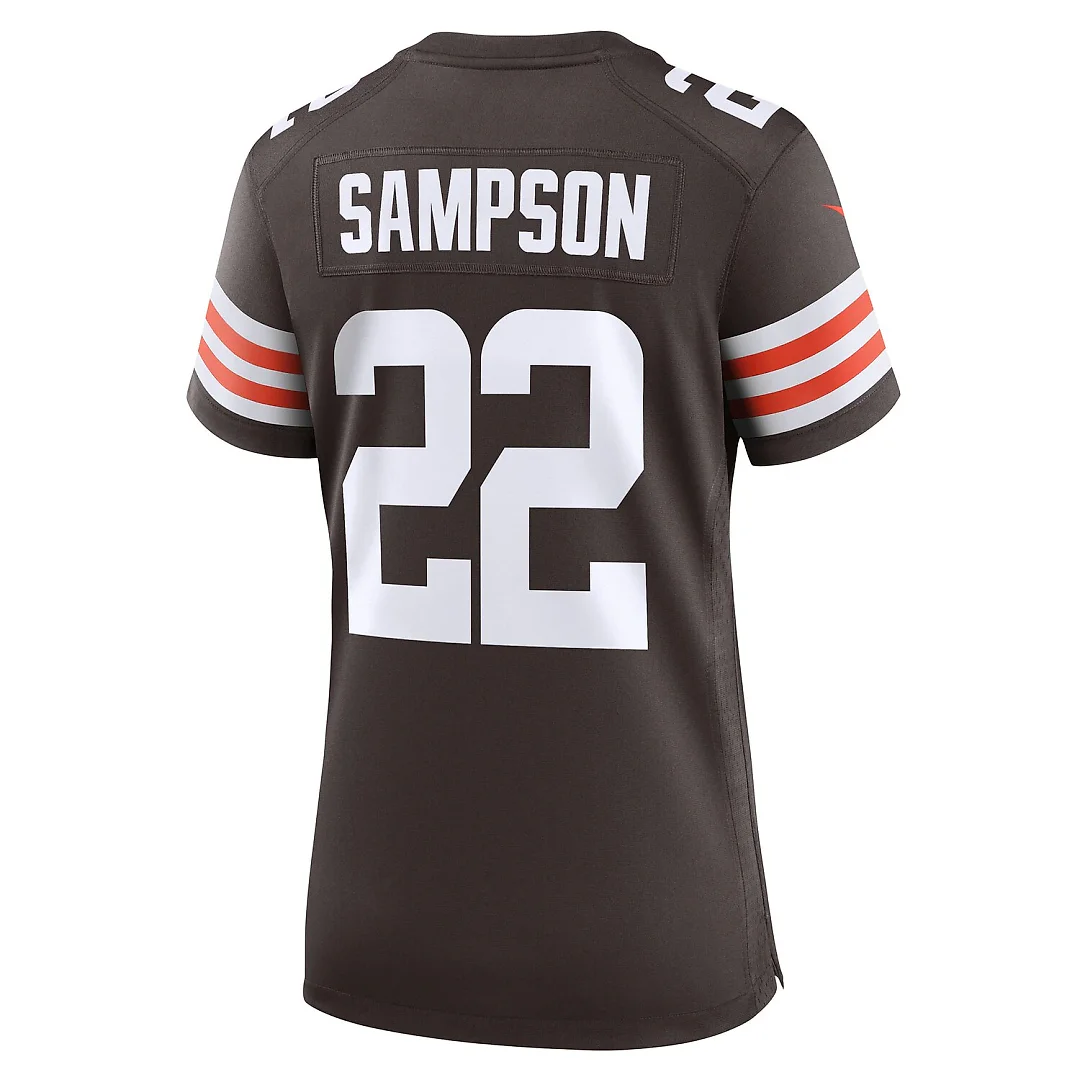 Zennovawear Dylan Sampson Cleveland Browns Women's Team Game Jersey - Brown
