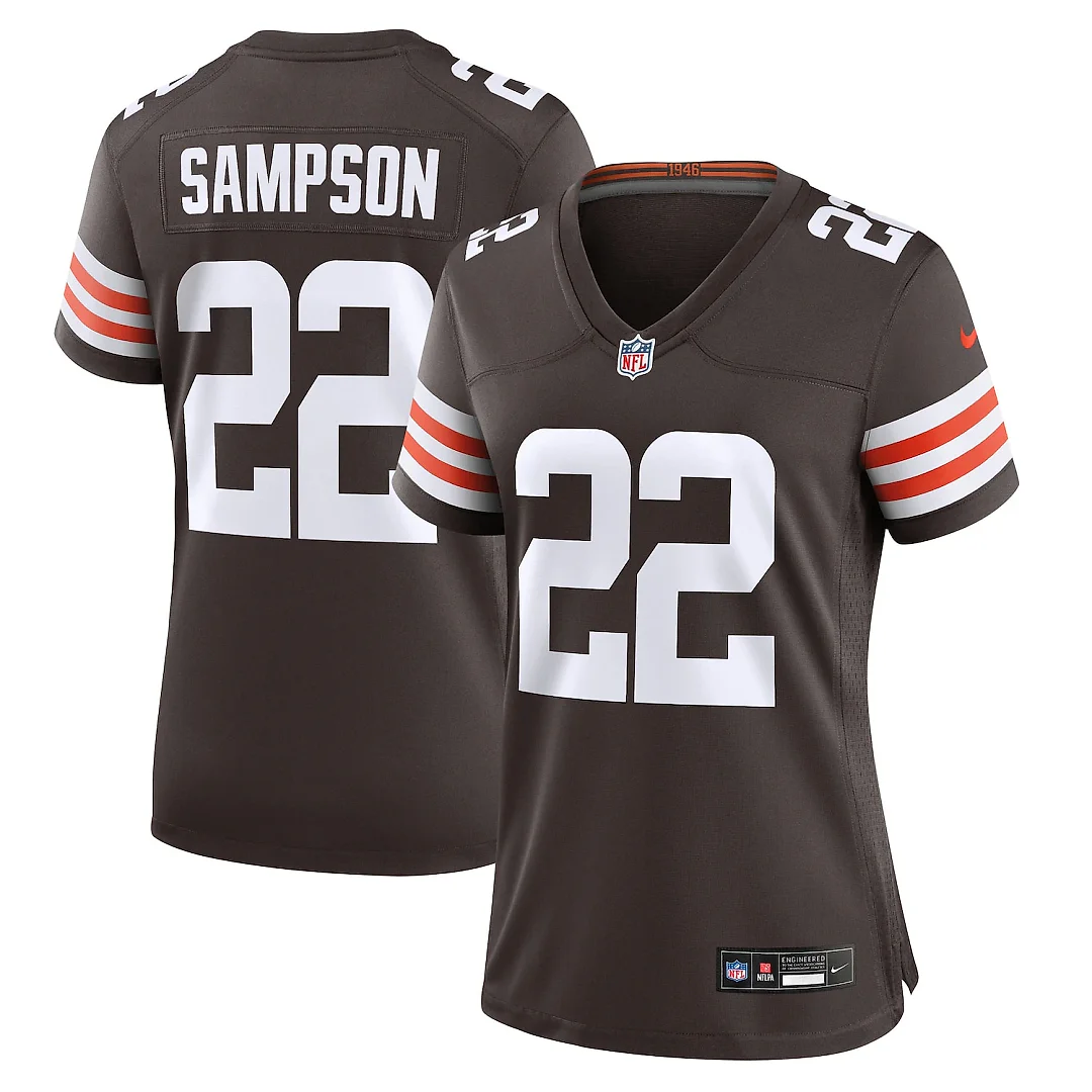 Zennovawear Dylan Sampson Cleveland Browns Women's Team Game Jersey - Brown