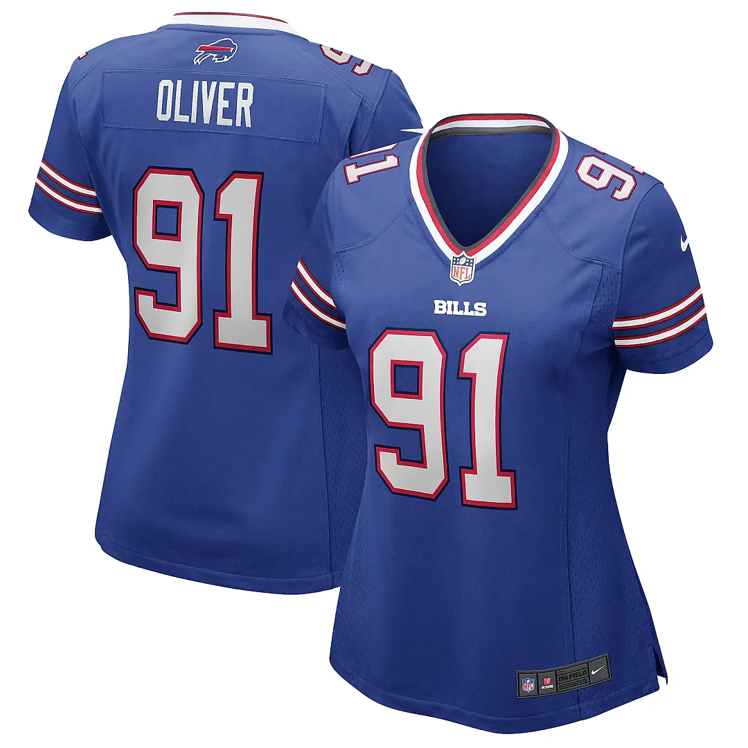 Zennovawear Ed Oliver Buffalo Bills Women's Game Jersey - Royal