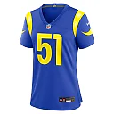Zennovawear Eddie Walls III Los Angeles Rams Women's Team Game Jersey - Royal