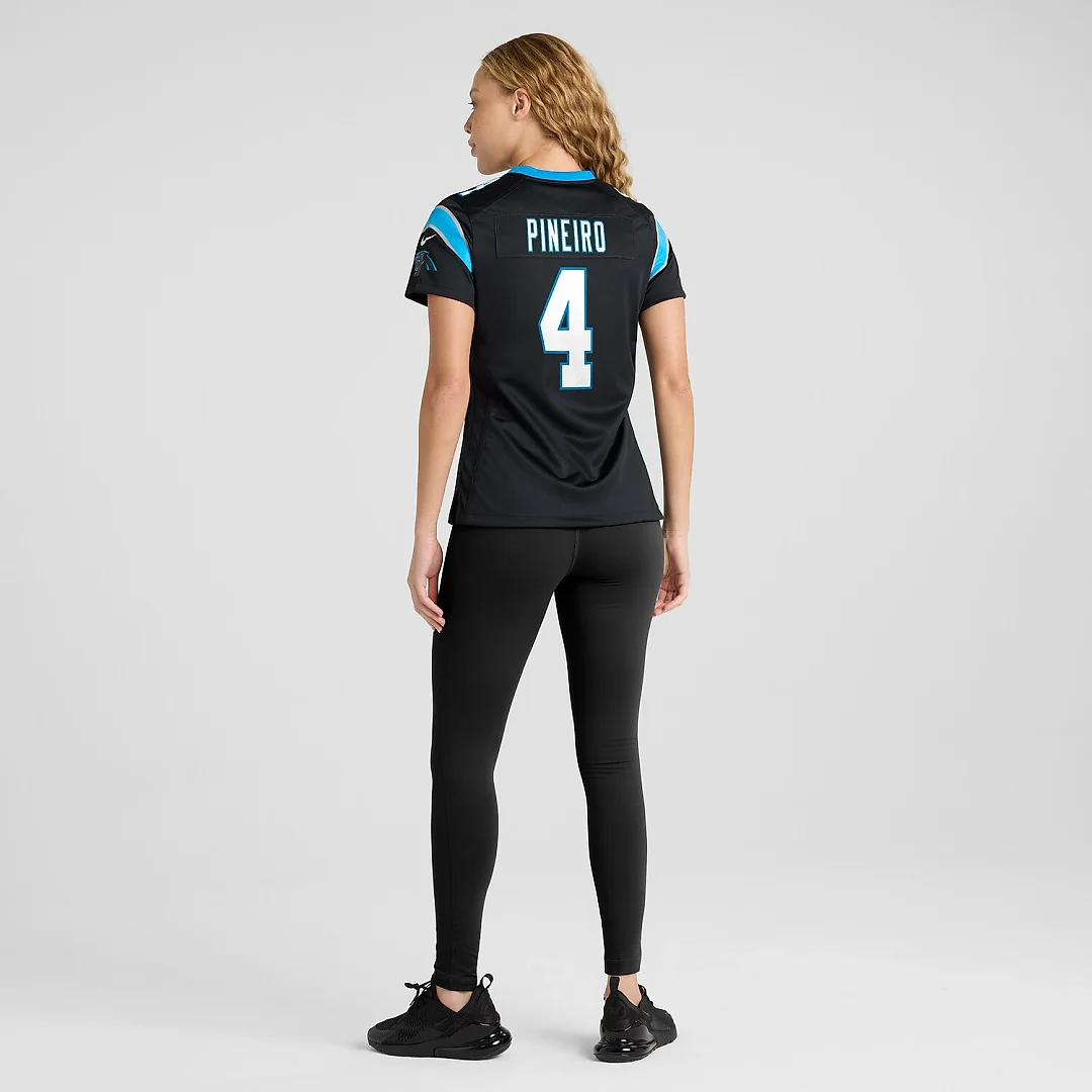 Zennovawear Eddy Pineiro Carolina Panthers Women's Team Game Jersey - Black