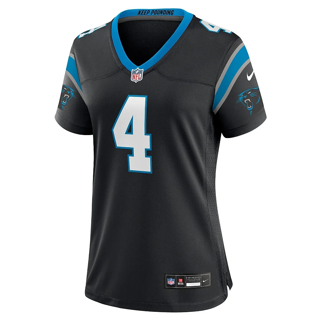 Zennovawear Eddy Pineiro Carolina Panthers Women's Team Game Jersey - Black
