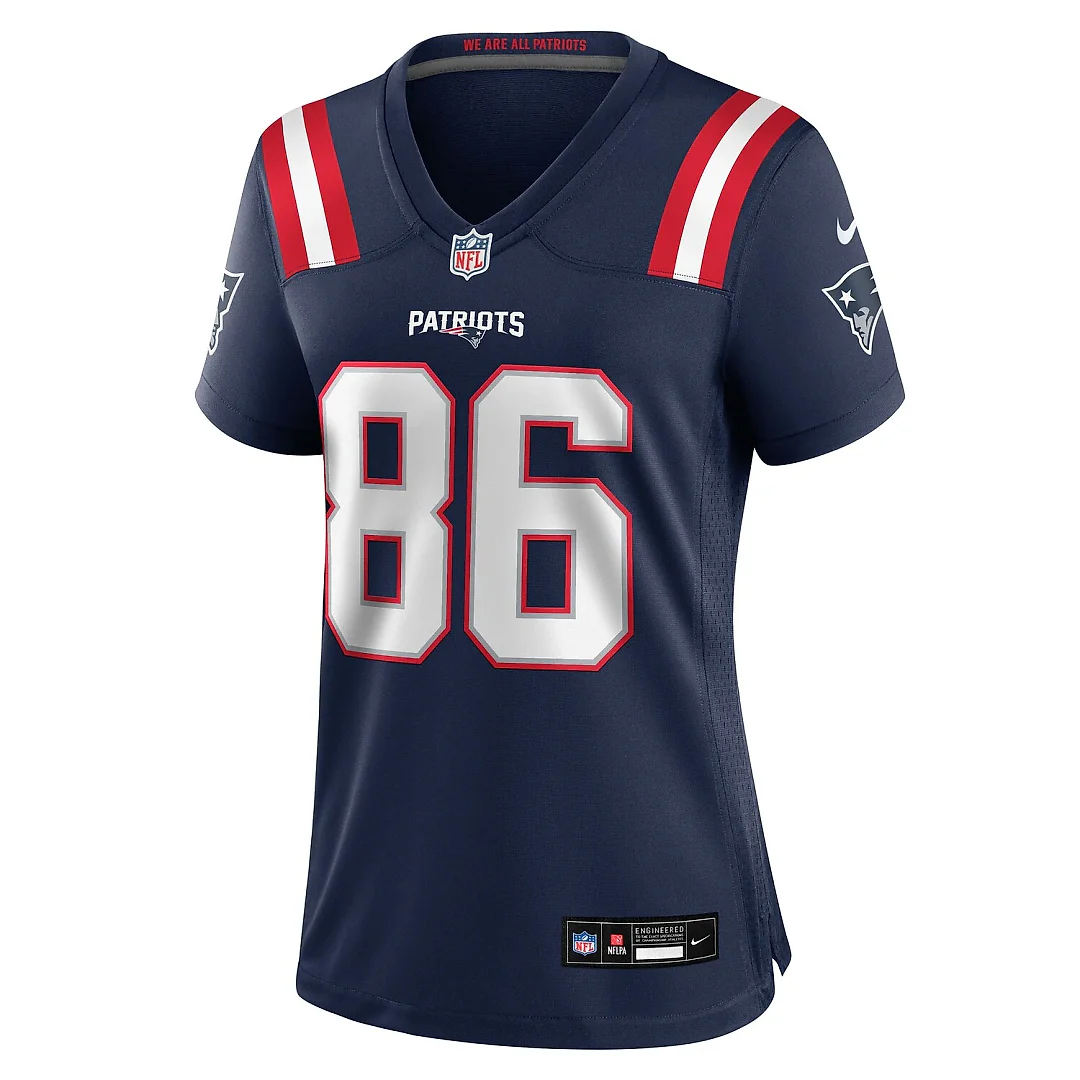 Zennovawear Efton Chism III New England Patriots Women's Team Game Jersey - Navy