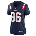 Zennovawear Efton Chism III New England Patriots Women's Team Game Jersey - Navy