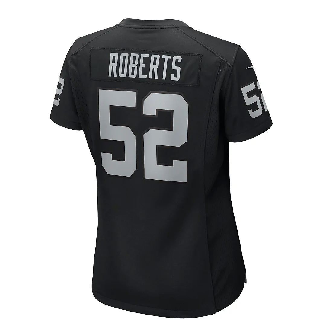 Zennovawear Elandon Roberts Las Vegas Raiders Women's Team Game Jersey - Black