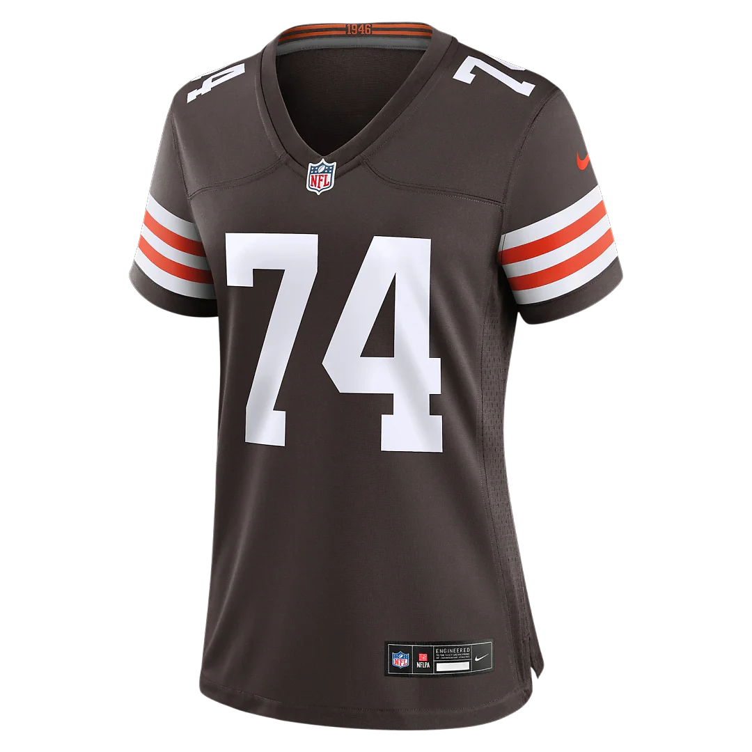 Zennovawear Elgton Jenkins Cleveland Browns Women's Team Game Jersey - Brown