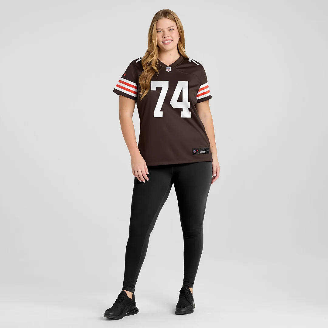 Zennovawear Elgton Jenkins Cleveland Browns Women's Team Game Jersey - Brown