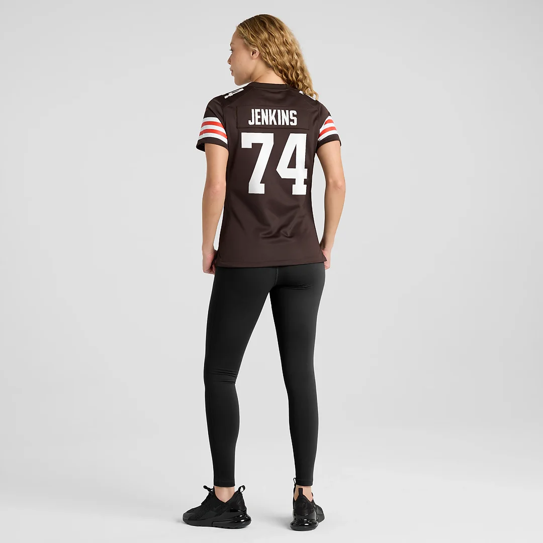 Zennovawear Elgton Jenkins Cleveland Browns Women's Team Game Jersey - Brown