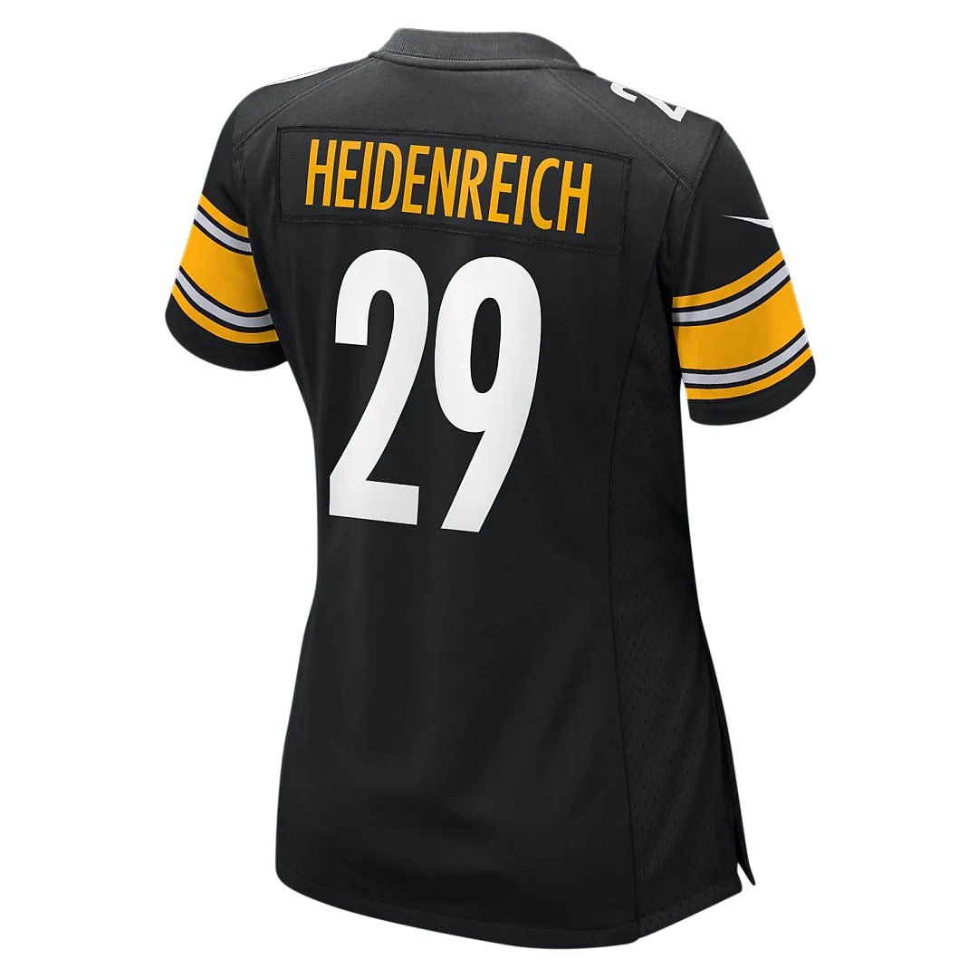 Zennovawear Eli Heidenreich Pittsburgh Steelers Women's Team Game Jersey - Black