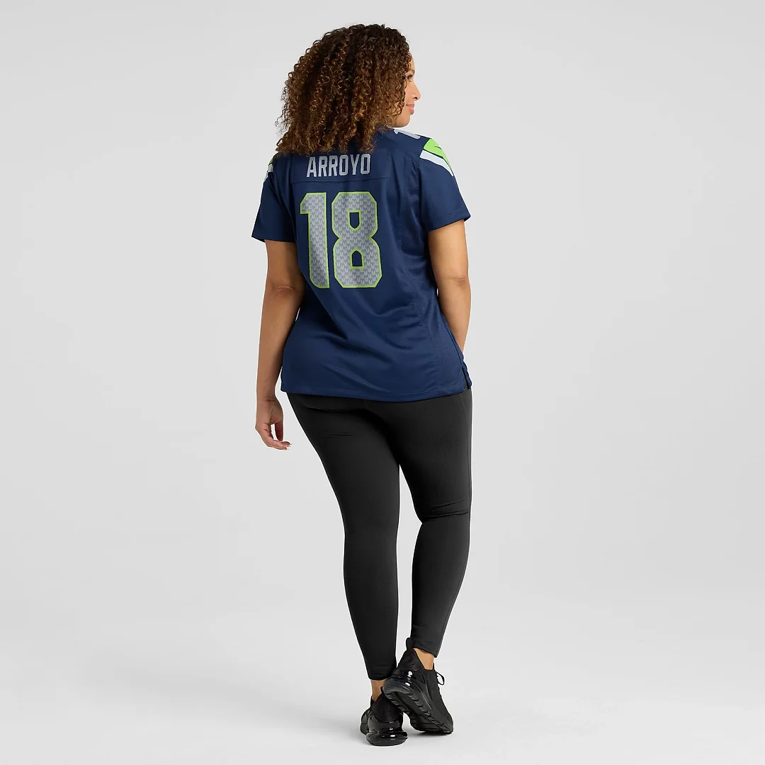 Zennovawear Elijah Arroyo Seattle Seahawks Women's Team Game Jersey - College Navy