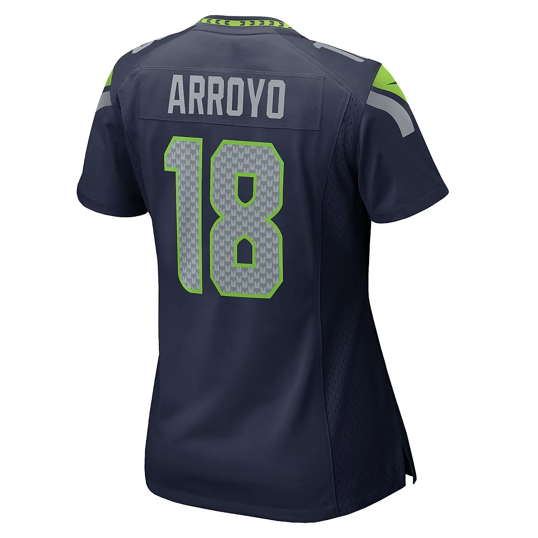 Zennovawear Elijah Arroyo Seattle Seahawks Women's Team Game Jersey - College Navy