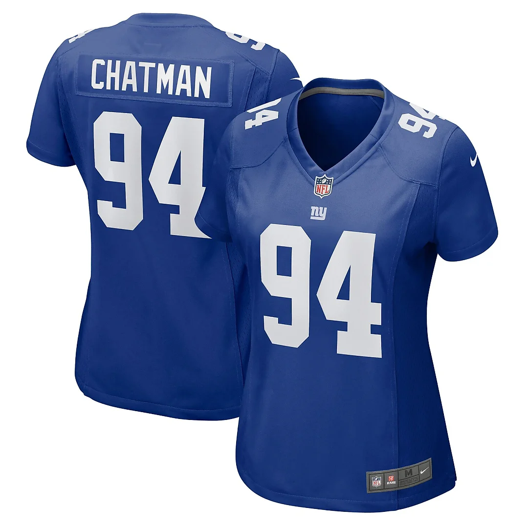 Zennovawear Elijah Chatman New York Giants Women's Game Jersey - Royal
