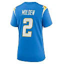 Zennovawear Elijah Molden Los Angeles Chargers Women's Team Game Jersey - Powder Blue