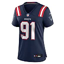 Zennovawear Elijah Ponder New England Patriots Women's Team Game Jersey - Navy