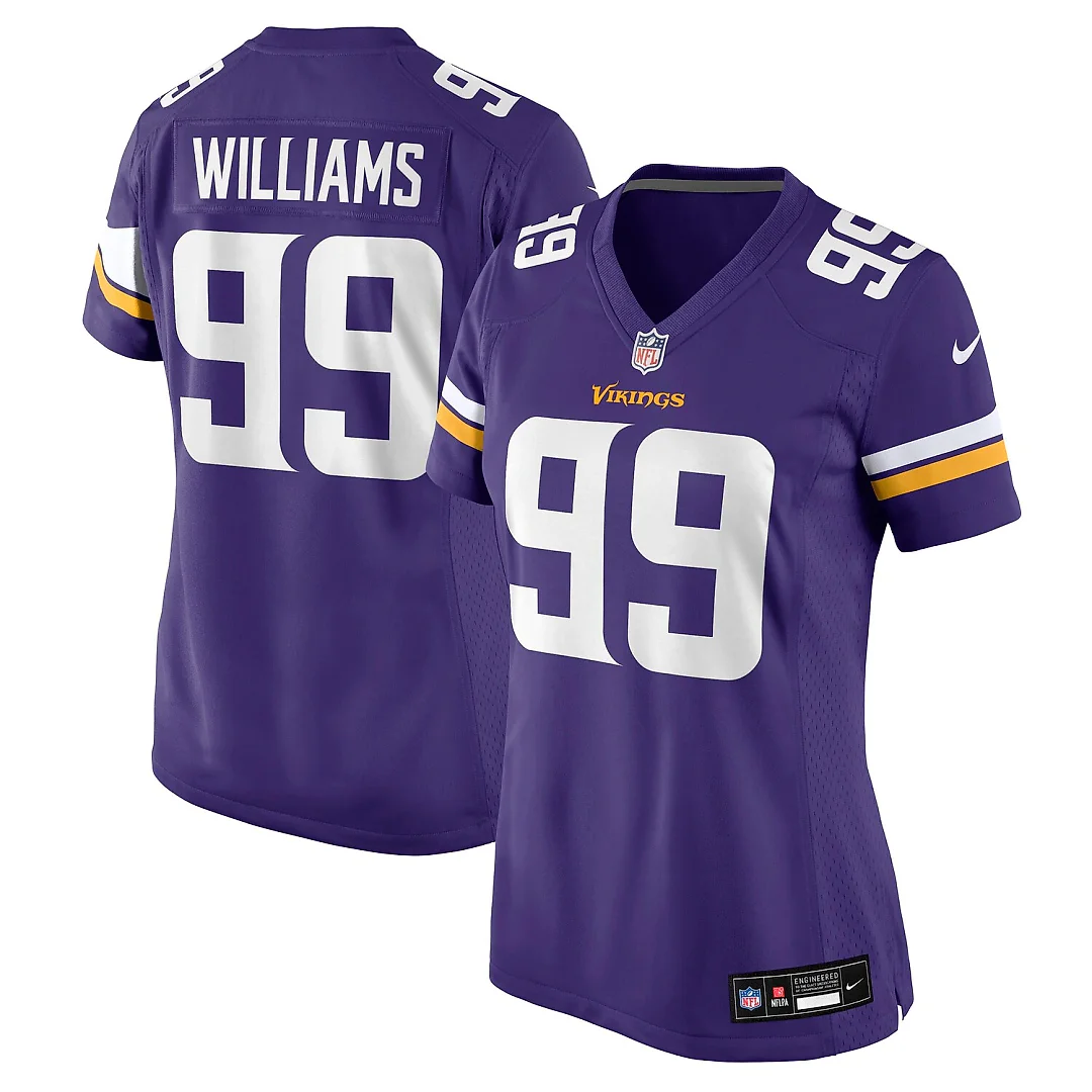 Zennovawear Elijah Williams Minnesota Vikings Women's Team Game Jersey - Purple