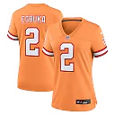Zennovawear Emeka Egbuka Tampa Bay Buccaneers Women's Alternate 2 Game Jersey - Creamsicle