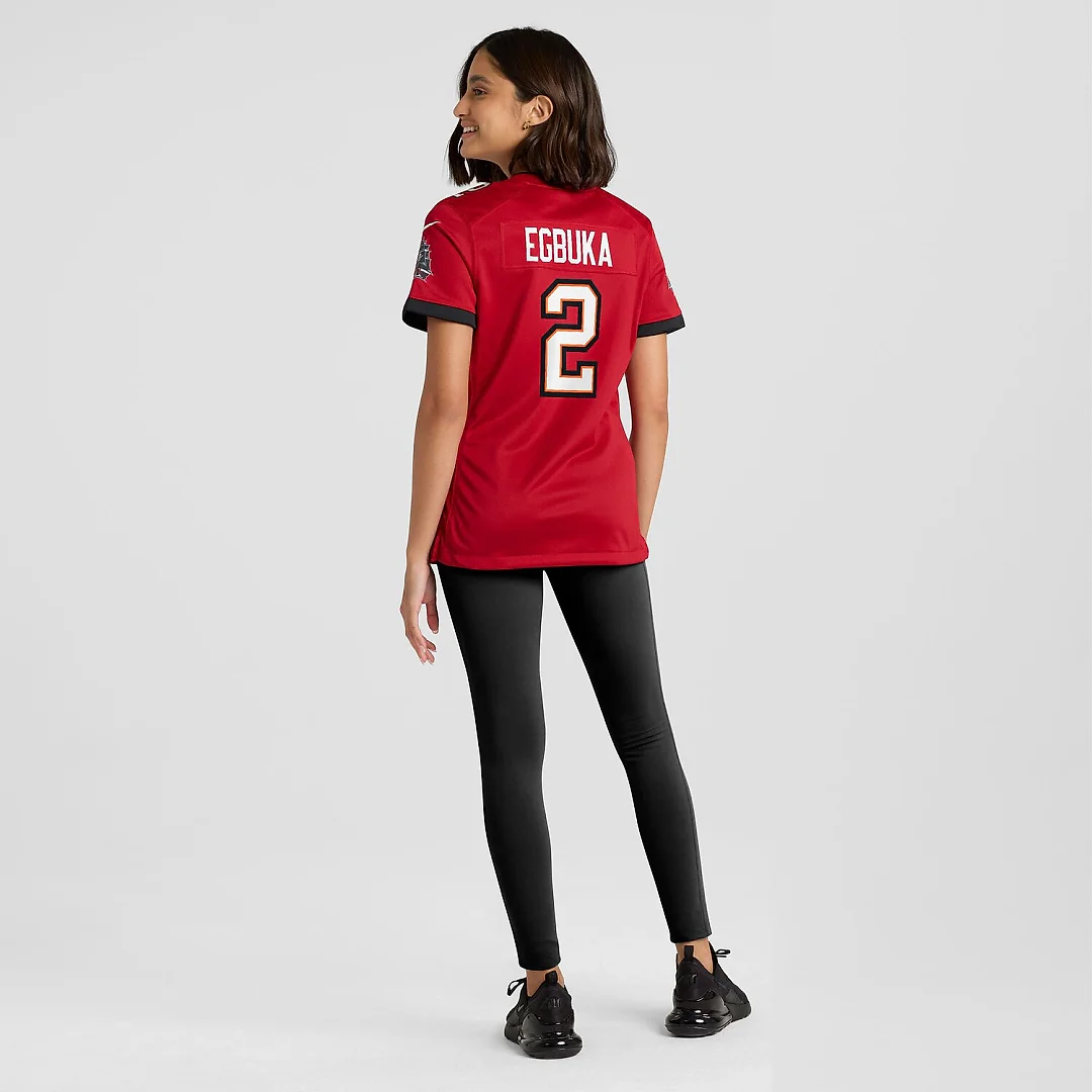 Zennovawear Emeka Egbuka Tampa Bay Buccaneers Women's Team Game Jersey - Red