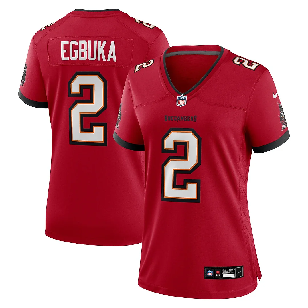 Zennovawear Emeka Egbuka Tampa Bay Buccaneers Women's Team Game Jersey - Red