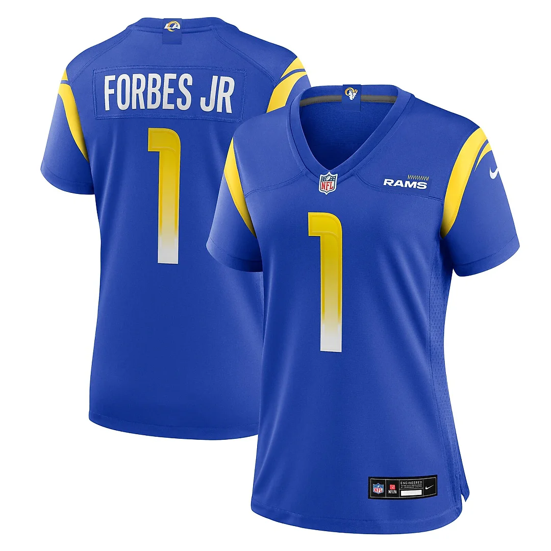 Zennovawear Emmanuel Forbes Jr. Los Angeles Rams Women's Team Game Jersey - Royal