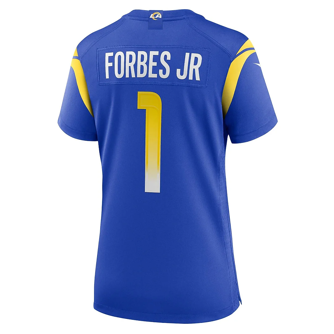Zennovawear Emmanuel Forbes Jr. Los Angeles Rams Women's Team Game Jersey - Royal