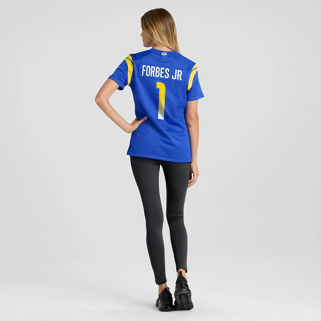 Zennovawear Emmanuel Forbes Jr. Los Angeles Rams Women's Team Game Jersey - Royal