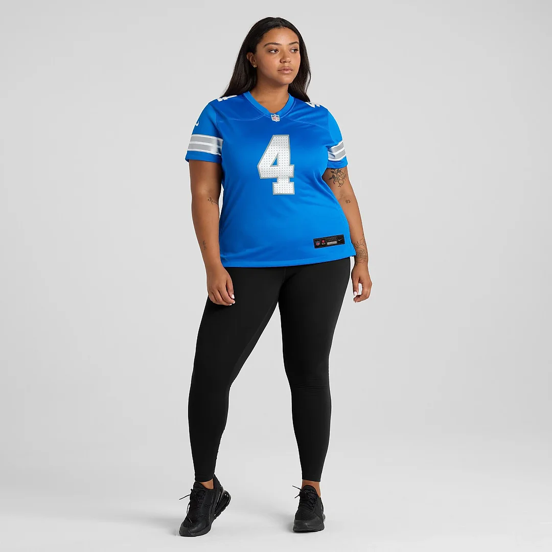 Zennovawear Emmanuel Moseley Detroit Lions Women's Team Game Jersey - Blue