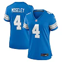 Zennovawear Emmanuel Moseley Detroit Lions Women's Team Game Jersey - Blue