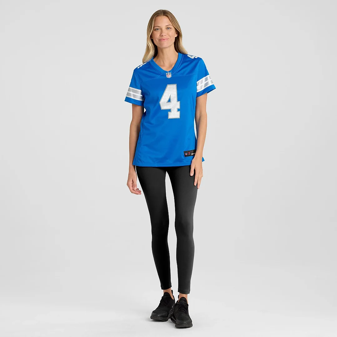 Zennovawear Emmanuel Moseley Detroit Lions Women's Team Game Jersey - Blue