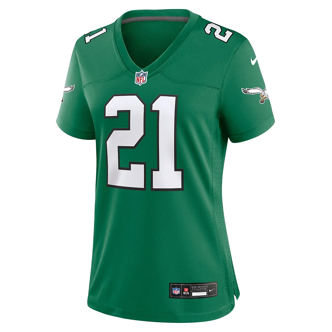 Zennovawear Eric Allen Philadelphia Eagles Women's Alternate Game Jersey - Kelly Green
