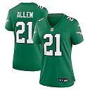 Zennovawear Eric Allen Philadelphia Eagles Women's Alternate Game Jersey - Kelly Green